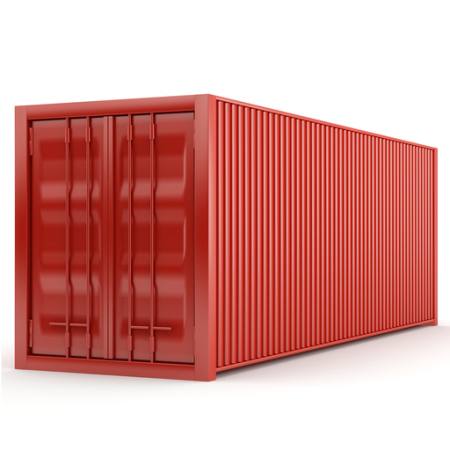 vermelho, caixa, recipiente Sergii Pakholka - Dreamstime