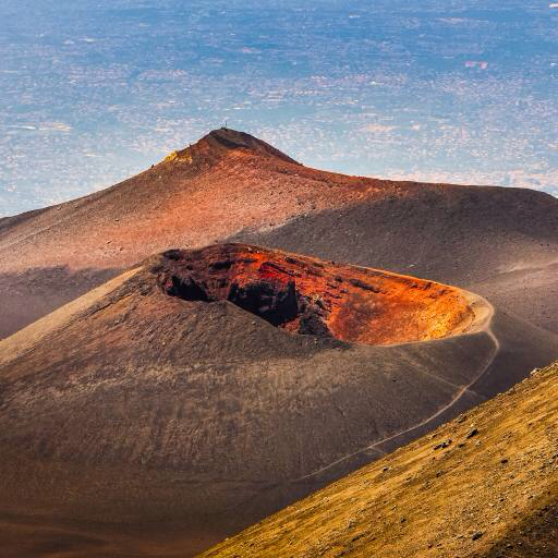 vulcão, erupção, deserto, natureza, cratera, paisagem Martin Molcan (Martinmolcan)