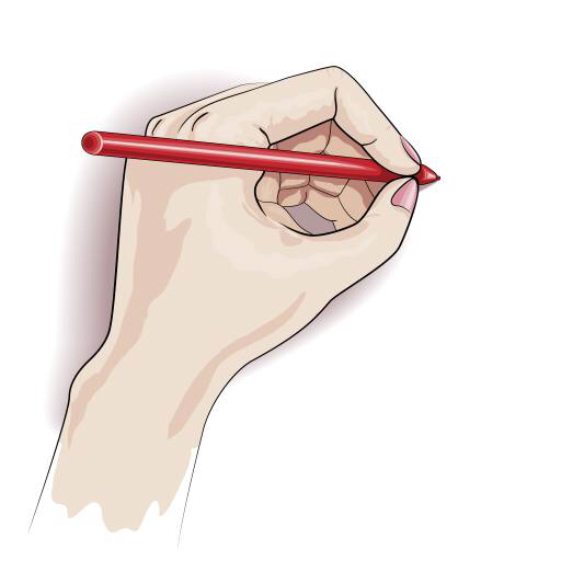 mão, caneta, escrita, dedos, lápis Valiva