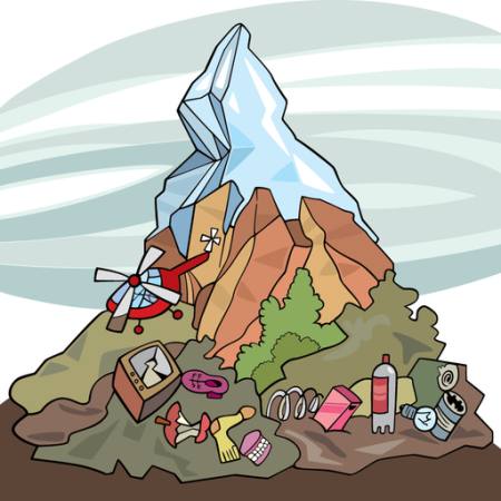 montanha, gelo, lixo, triturador Igor Zakowski - Dreamstime