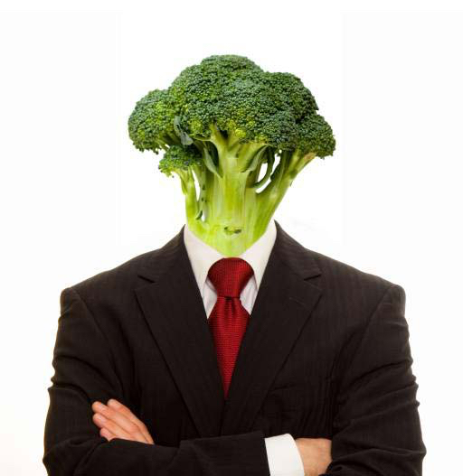 vegetal, homem, pessoa, até, vegan, vegetais, brócolis Brad Calkins (Bradcalkins)