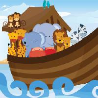 Pixwords Com a imagem barco, noah, água, animais, mar Artisticco Llc - Dreamstime