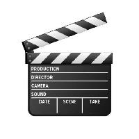 bordo, produção, diretor, câmera, data, cena, tomar, preto, branco Roberto1977 - Dreamstime