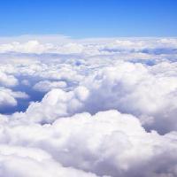 Pixwords Com a imagem nuvens, Acima, Céu, voar David Davis (Dndavis)