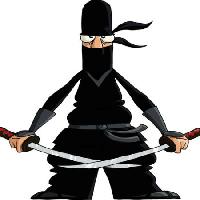 ninja, preto, espada, cortar, olho,  Dedmazay - Dreamstime