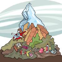 montanha, gelo, lixo, triturador Igor Zakowski - Dreamstime