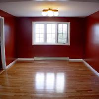 vazios, luzes, janelas, piso, vermelho, sala Melissa King - Dreamstime