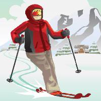 Pixwords Com a imagem esqui, inverno, neve, montanha, resort, vermelho Artisticco Llc - Dreamstime