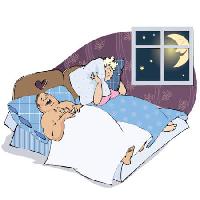 homem, mulher, esposa, quarto, lua, janela, noite, travesseiro, acordado Vanda Grigorovic - Dreamstime