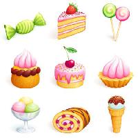 bolo, doces, sorvete, cupcake Rosinka - Dreamstime