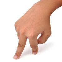 Pixwords Com a imagem dois dedos, mão, humanos Raja Rc - Dreamstime