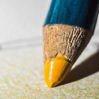 Pixwords Com a imagem amarelo, lápis, caneta, lápis, escrever Radub85 - Dreamstime